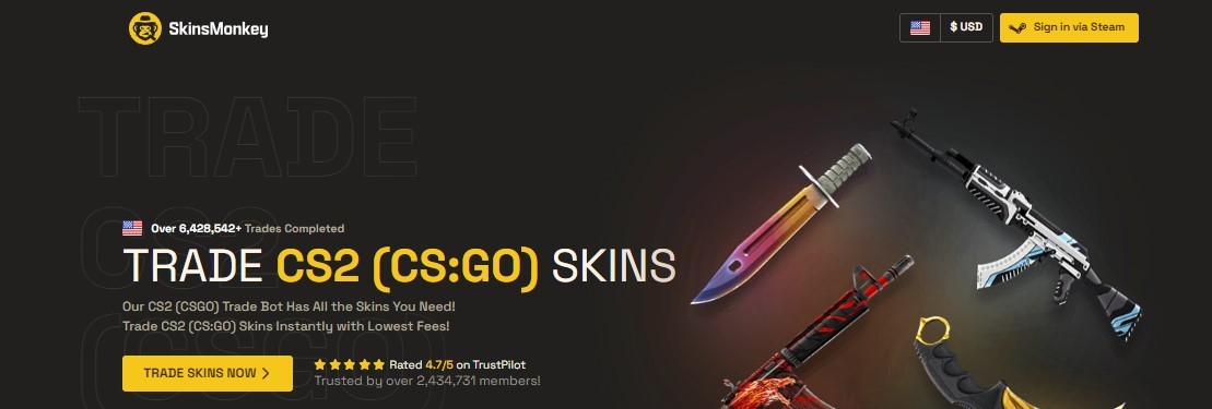 SkinsMonkey website