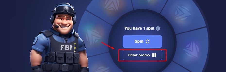 “Promocode” option on cs.fail