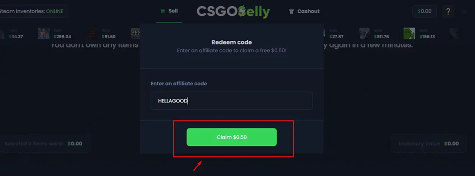 CSGOSelly Promo Code