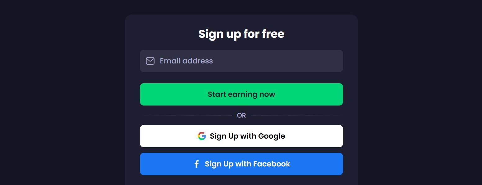 registration on freecash