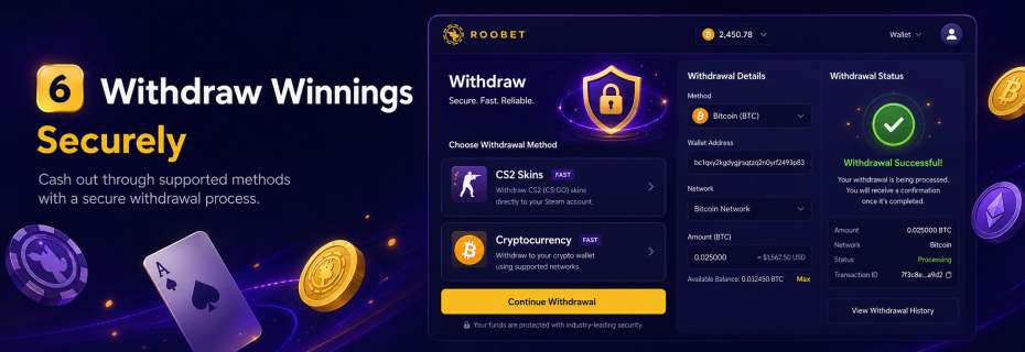 Withdraw Winnings Securely
